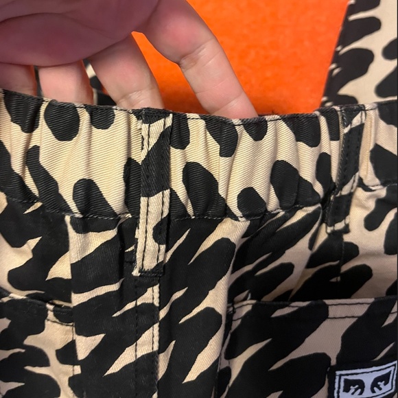 Obey Black and Tan Patterned Cropped Jeans - Picture 11 of 14